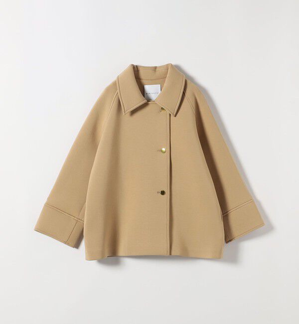 quaranciel「〈手洗い可能〉ダンボール ステンカラー ジャケット コート」|ステンカラーコート|