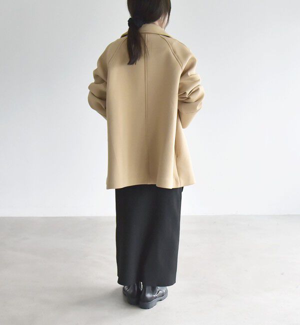 quaranciel「〈手洗い可能〉ダンボール ステンカラー ジャケット コート」|ステンカラーコート|