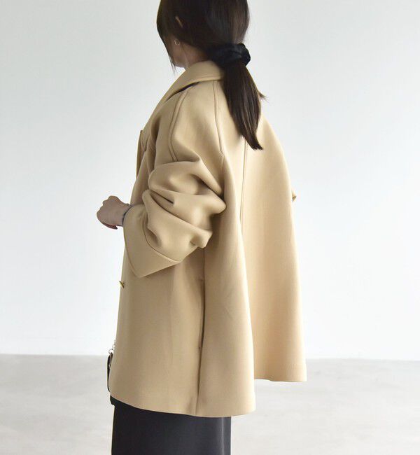quaranciel「〈手洗い可能〉ダンボール ステンカラー ジャケット コート」|ステンカラーコート|