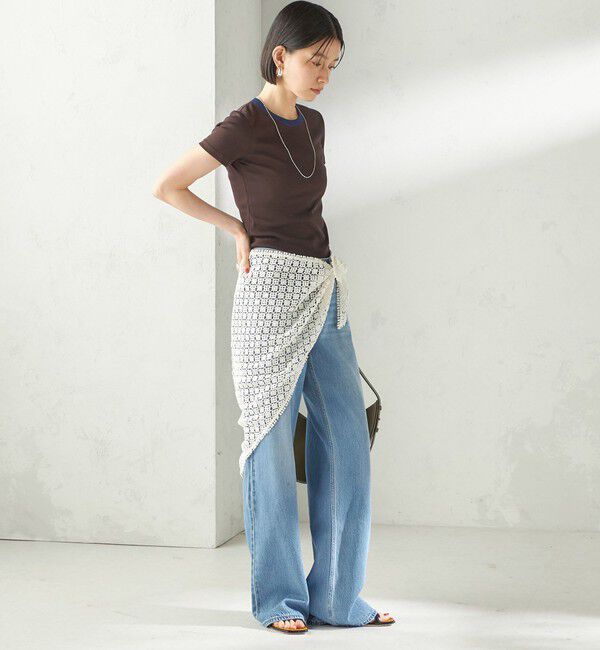 SHIPS for women「【SHIPS別注】BINDU: レース トライアングル スカーフ」|バンダナ・スカーフ|