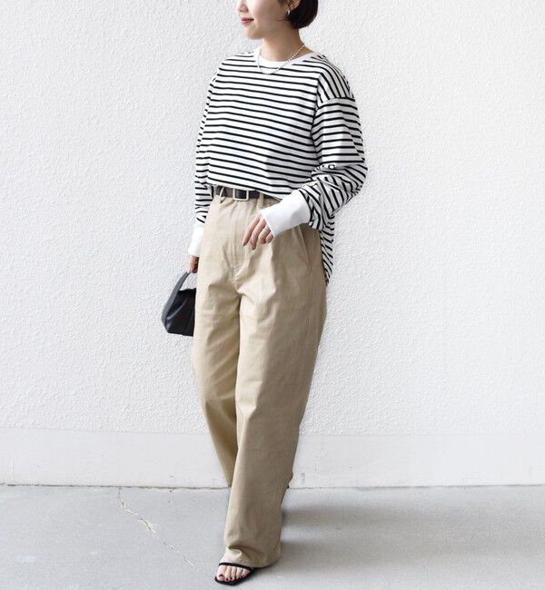 SHIPS for women「〈手洗い可能〉ロング リブ ラウンド ヘム プルオーバー」|Tシャツ・カットソー|