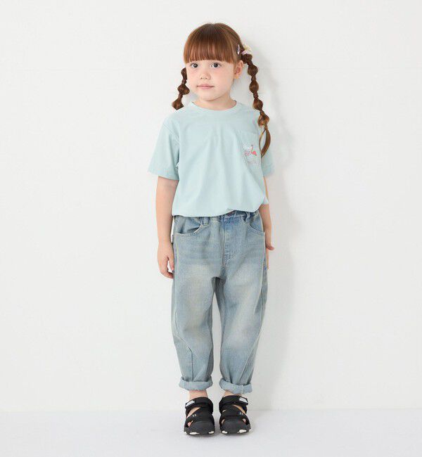 SHIPS Colors 「【WEB限定】SHIPS Colors:90～140cm /〈接触冷感・UVカット〉カノコ ポケット プリントT」|Tシャツ・カットソー|