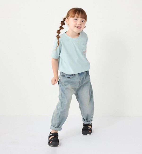 SHIPS Colors 「【WEB限定】SHIPS Colors:90～140cm /〈接触冷感・UVカット〉カノコ ポケット プリントT」|Tシャツ・カットソー|