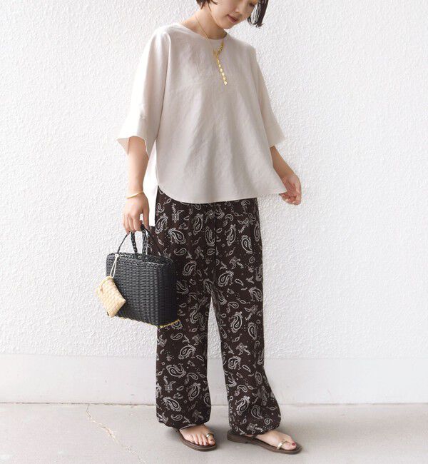 SHIPS for women「〈接触冷感/吸水速乾/防シワ/手洗い可能〉ツイル TEE ブラウス」|シャツ・ブラウス|