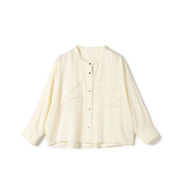 SHIPS for women「【実力派ベーシック】〈手洗い可能〉プリシュランク ツイル ショート シャツ 羽織」|シャツ・ブラウス|