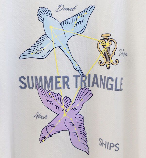SHIPS KIDS「SHIPS KIDS:100～130cm /〈接触冷感/吸水速乾〉サマー トライアングル  Tシャツ」|Tシャツ・カットソー|