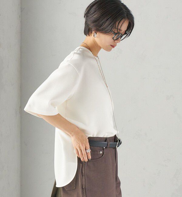 SHIPS for women「〈洗濯機可能〉アムンゼンダブル クロス プルオーバー」|Tシャツ・カットソー|