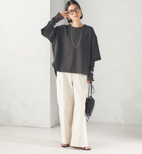SHIPS for women「〈洗濯機可能〉アムンゼンダブル クロス プルオーバー」|Tシャツ・カットソー|