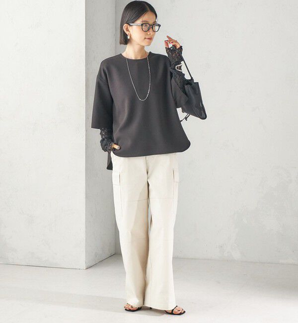 SHIPS for women「〈洗濯機可能〉アムンゼンダブル クロス プルオーバー」|Tシャツ・カットソー|