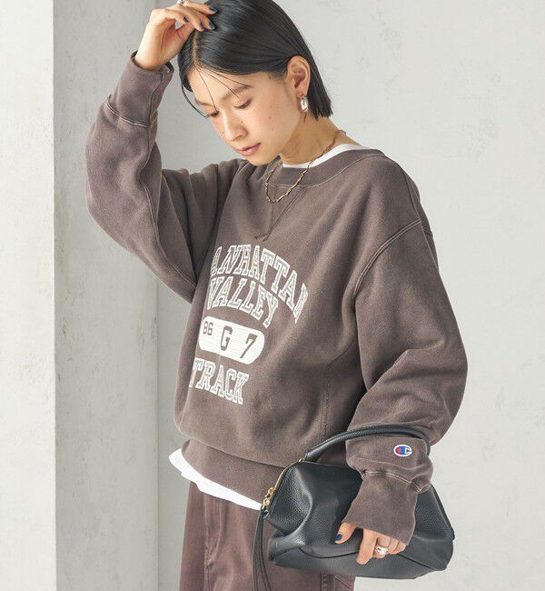 SHIPS for women「【SHIPS別注】Champion: リバー スウィーブ ロゴ スウェット」|スウェット・ジャージ|
