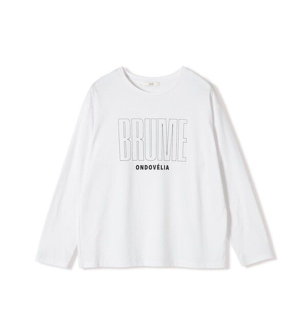 SHIPS for women「メルティ コットン ロゴ ロング スリーブ TEE」|Tシャツ・カットソー|