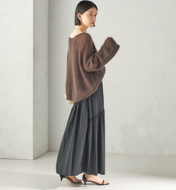 SHIPS for women「〈手洗い可能〉キッド モヘヤ 畦 プルオーバー」|ニット・セーター|
