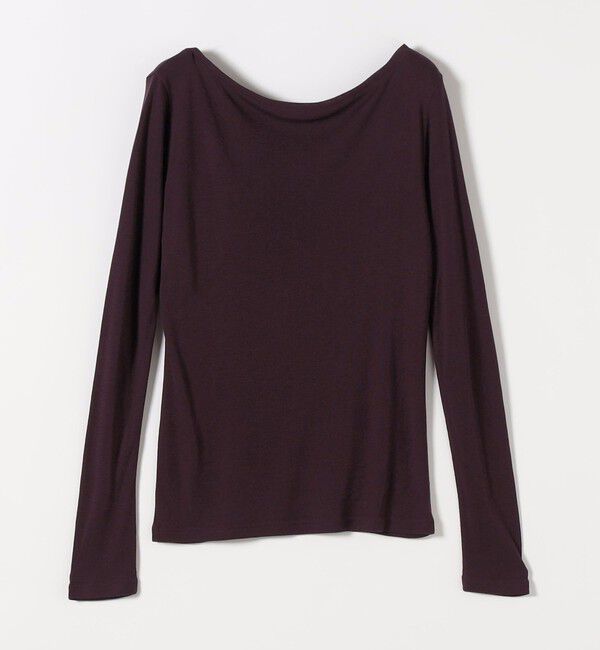 quaranciel「〈手洗い可能〉ウール ミックス シアー ボートネック プルオーバー」|Tシャツ・カットソー|