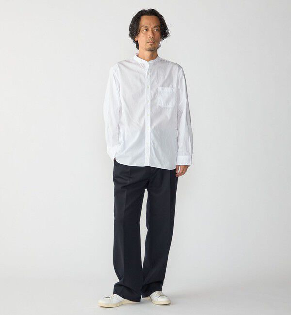 SHIPS「〈MADE IN JAPAN〉タイプライター バンドカラー シャツ」|シャツ・ブラウス|
