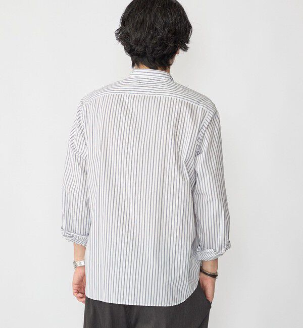 SHIPS「〈MADE IN JAPAN〉タイプライター バンドカラー シャツ」|シャツ・ブラウス|