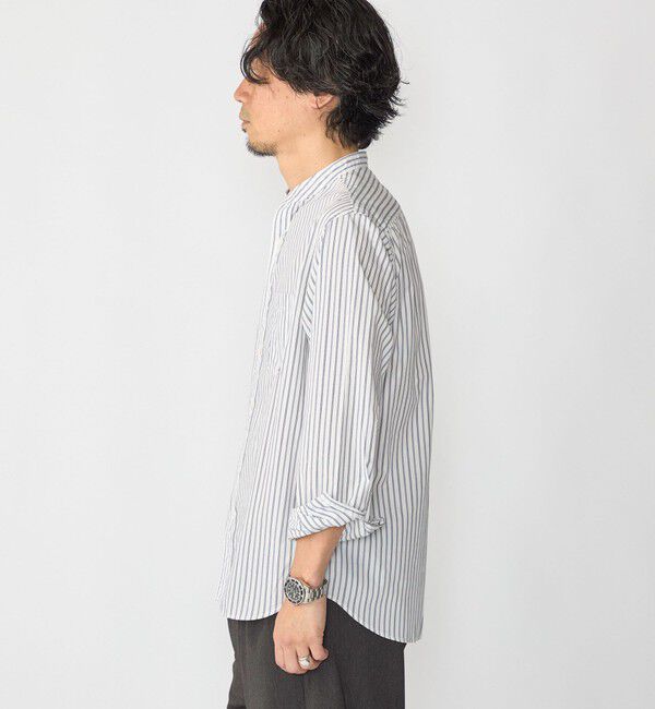 SHIPS「〈MADE IN JAPAN〉タイプライター バンドカラー シャツ」|シャツ・ブラウス|