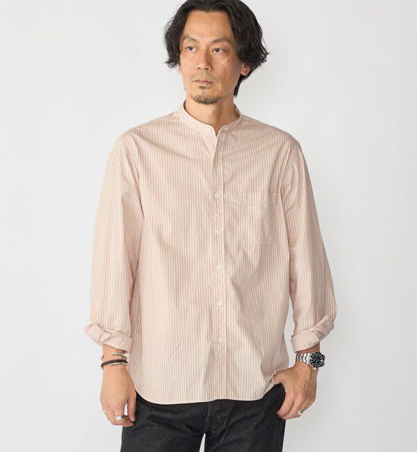 SHIPS「〈MADE IN JAPAN〉タイプライター バンドカラー シャツ」|シャツ・ブラウス|
