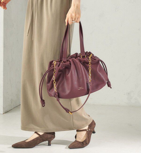 SHIPS for women「【WEB限定】George Cinq: DRAWSTRING BAG（L）」|ショルダー・メッセンジャー|