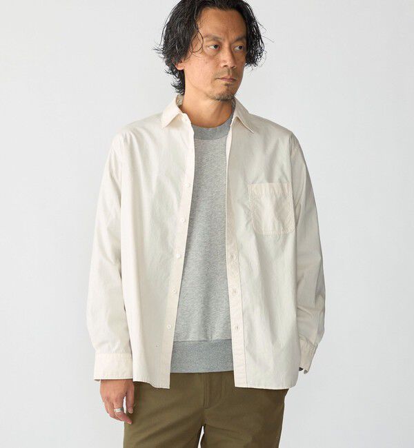 SHIPS「SHIPS:〈MADE IN JAPAN〉タイプライター ワッシャー レギュラーカラー シャツ」|シャツ・ブラウス|
