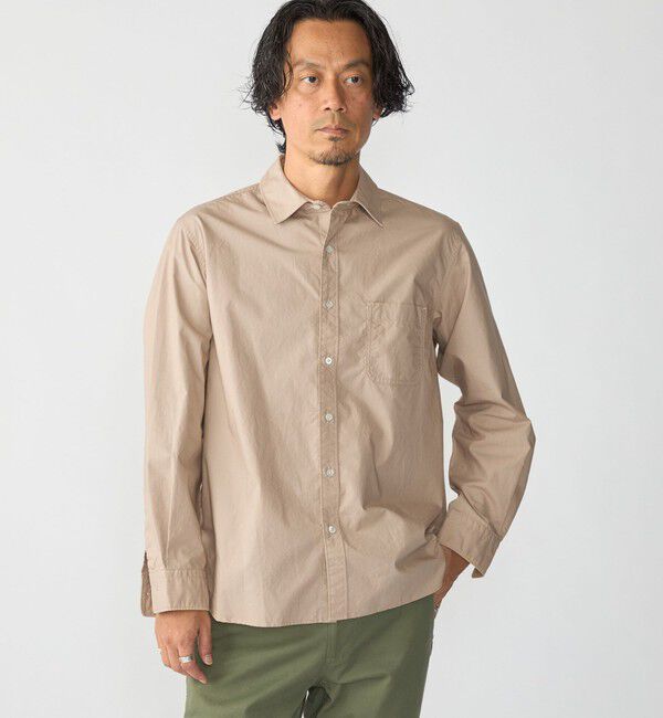SHIPS「SHIPS:〈MADE IN JAPAN〉タイプライター ワッシャー レギュラーカラー シャツ」|シャツ・ブラウス|