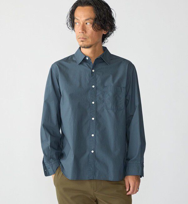 SHIPS「SHIPS:〈MADE IN JAPAN〉タイプライター ワッシャー レギュラーカラー シャツ」|シャツ・ブラウス|