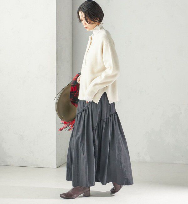 SHIPS for women「《一部予約》〈手洗い可能〉ウール カシミヤ 2WAY ヘンリーネック プルオーバー」|ニット・セーター|
