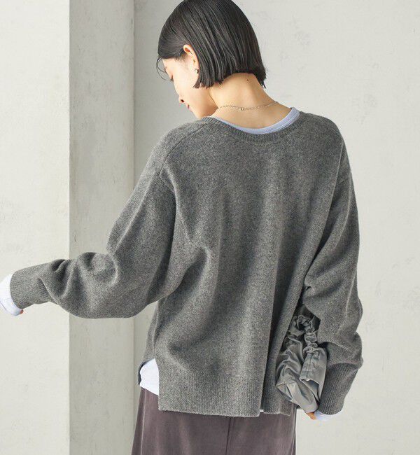 SHIPS for women「《一部予約》〈手洗い可能〉ウール カシミヤ 2WAY ヘンリーネック プルオーバー」|ニット・セーター|
