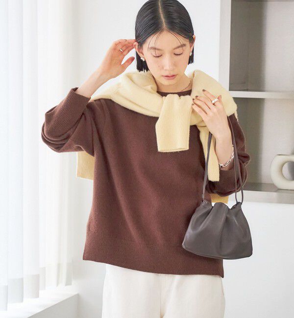 SHIPS for women「《一部予約》〈手洗い可能〉ウール カシミヤ 2WAY ヘンリーネック プルオーバー」|ニット・セーター|