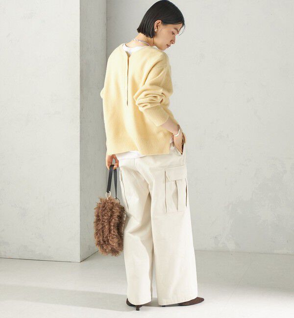 SHIPS for women「《一部予約》〈手洗い可能〉ウール カシミヤ 2WAY ヘンリーネック プルオーバー」|ニット・セーター|