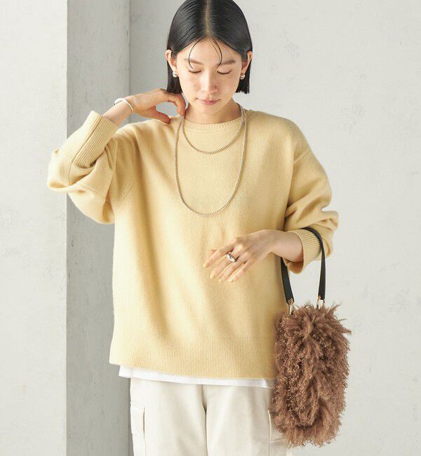 SHIPS for women「《一部予約》〈手洗い可能〉ウール カシミヤ 2WAY ヘンリーネック プルオーバー」|ニット・セーター|