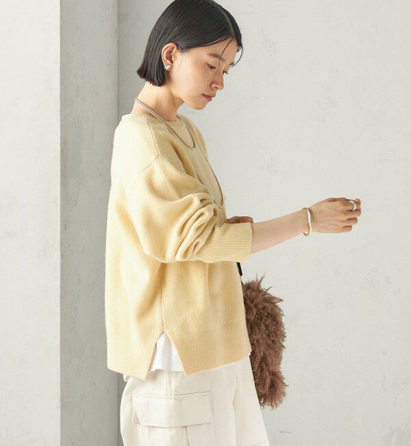 SHIPS for women「《一部予約》〈手洗い可能〉ウール カシミヤ 2WAY ヘンリーネック プルオーバー」|ニット・セーター|