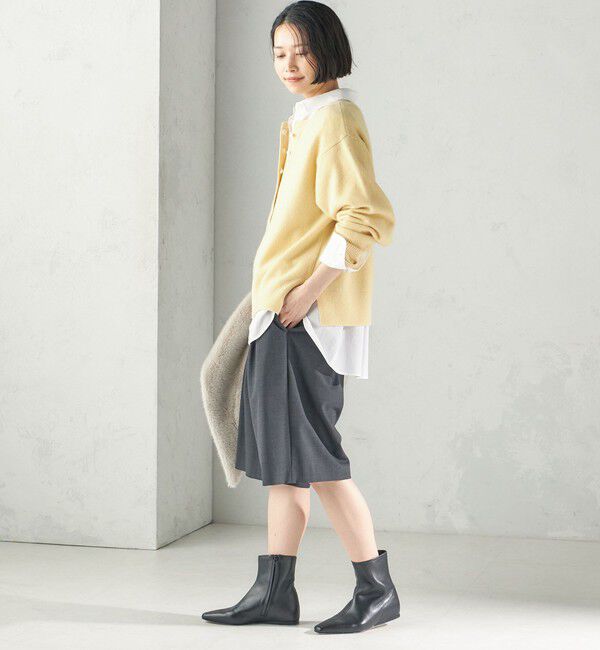 SHIPS for women「《一部予約》〈手洗い可能〉ウール カシミヤ 2WAY ヘンリーネック プルオーバー」|ニット・セーター|