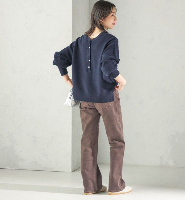 SHIPS for women「《一部予約》〈手洗い可能〉ウール カシミヤ 2WAY ヘンリーネック プルオーバー」|ニット・セーター|