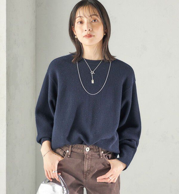 SHIPS for women「《一部予約》〈手洗い可能〉ウール カシミヤ 2WAY ヘンリーネック プルオーバー」|ニット・セーター|