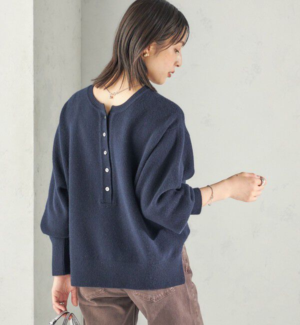 SHIPS for women「《一部予約》〈手洗い可能〉ウール カシミヤ 2WAY ヘンリーネック プルオーバー」|ニット・セーター|