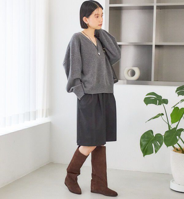SHIPS for women「〈手洗い可能〉ウール カシミヤ V ネック プルオーバー」|ニット・セーター|