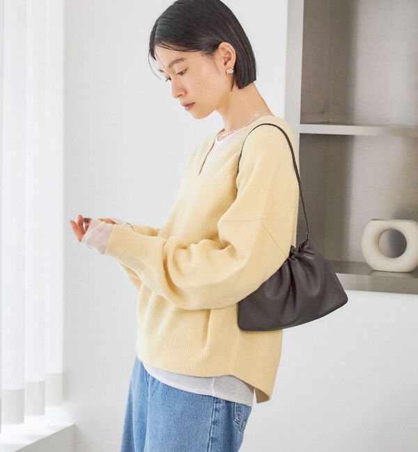 SHIPS for women「〈手洗い可能〉ウール カシミヤ V ネック プルオーバー」|ニット・セーター|