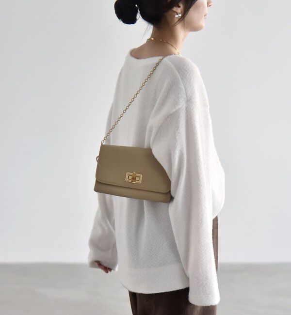 quaranciel「〈洗濯機可能〉シャギー カット ボートネック ルーズ プルオーバー」|Tシャツ・カットソー|