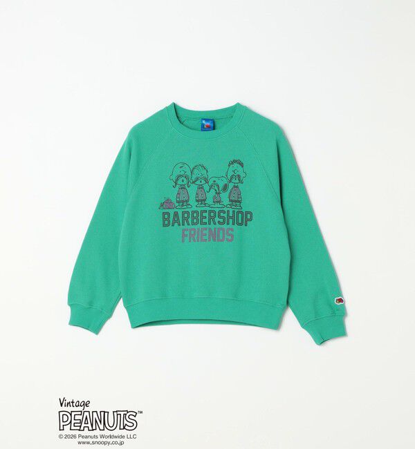 SHIPS any「FRUIT OF THE LOOM: PEANUTS コラボ プリント スウェット<KIDS>」|スウェット・ジャージ|ダークグリーン