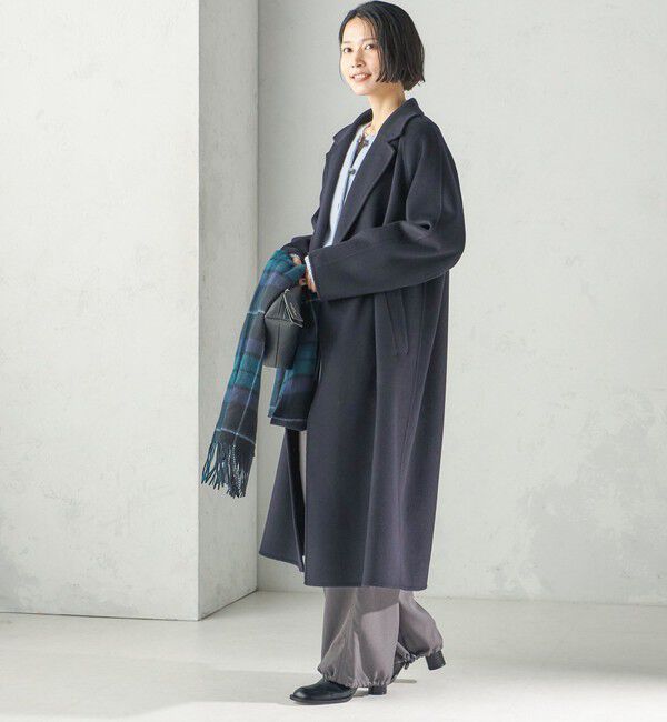 SHIPS for women「《予約》Super 160's ウール リバー ロング コート」|その他|