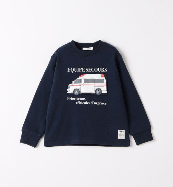 SHIPS Colors 「〈洗濯機可能〉エマージェンシービークル（救急車 / 消防車）スウェット◇」|スウェット・ジャージ|ネイビー