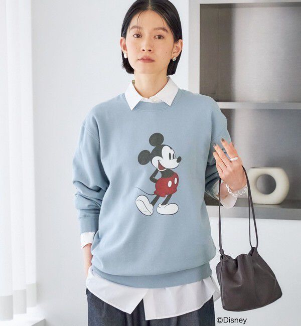 SHIPS for women「【SHIPS別注】GOOD ROCK SPEED:〈洗濯機可能〉MICKEY / SWEAT」|スウェット・ジャージ|
