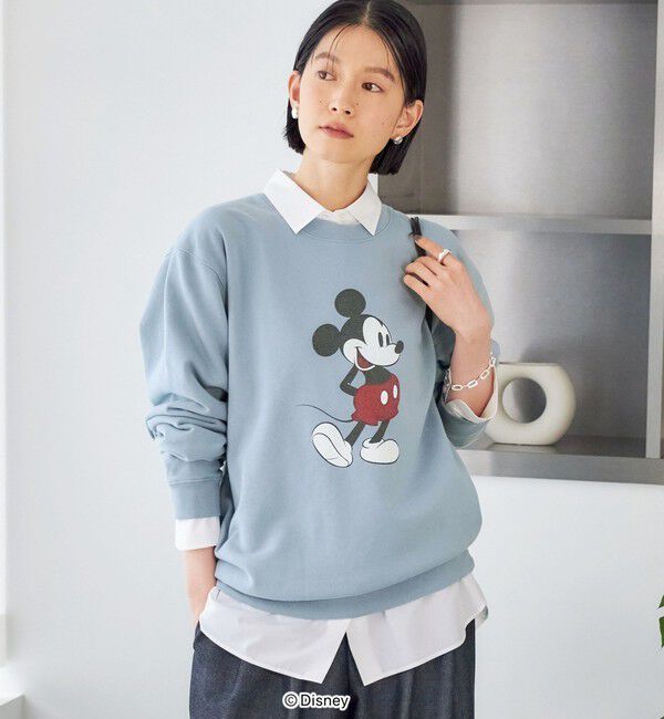 SHIPS for women「【SHIPS別注】GOOD ROCK SPEED:〈洗濯機可能〉MICKEY / SWEAT」|スウェット・ジャージ|