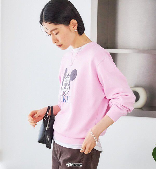 SHIPS for women「【SHIPS別注】GOOD ROCK SPEED:〈洗濯機可能〉MICKEY / LOGO SWEAT」|スウェット・ジャージ|