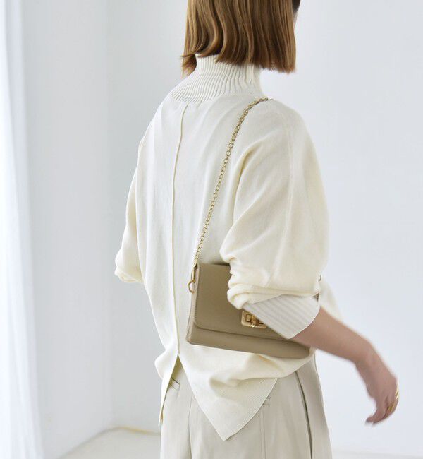 quaranciel「〈洗濯機可能〉タートルネック ラグラン ロングリブ ニット プルオーバー 26AW」|ニット・セーター|