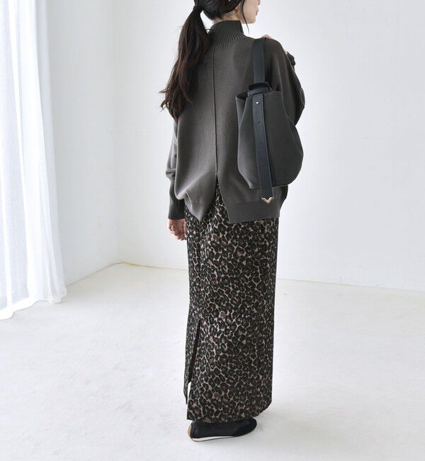 quaranciel「〈洗濯機可能〉タートルネック ラグラン ロングリブ ニット プルオーバー 26AW」|ニット・セーター|