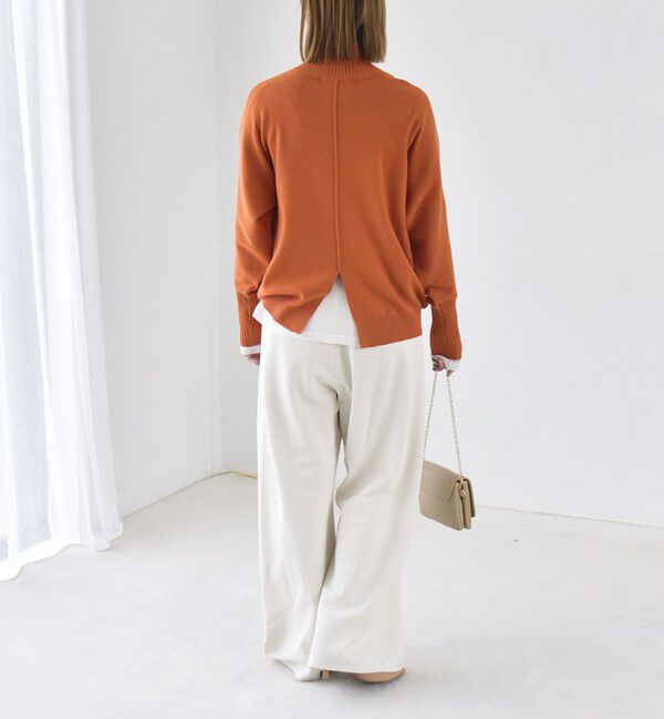 quaranciel「〈洗濯機可能〉タートルネック ラグラン ロングリブ ニット プルオーバー 26AW」|ニット・セーター|