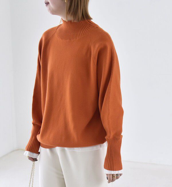 quaranciel「〈洗濯機可能〉タートルネック ラグラン ロングリブ ニット プルオーバー 26AW」|ニット・セーター|