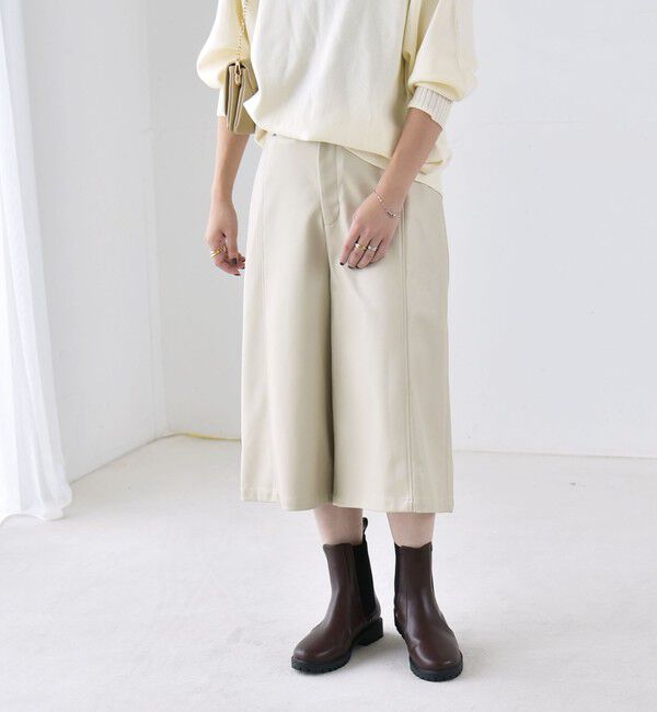 quaranciel「〈洗濯機可能〉シームデザイン セミワイド ハーフ パンツ」|その他|