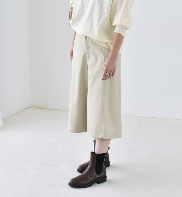 quaranciel「〈洗濯機可能〉シームデザイン セミワイド ハーフ パンツ」|その他|
